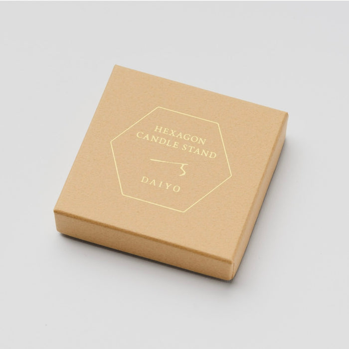 Daiyo Brass Candle Stand | Hexagon