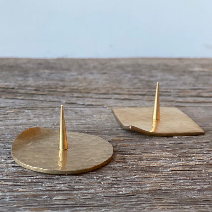 DAIYO  Candle Holder | Hand Hammered Brass
