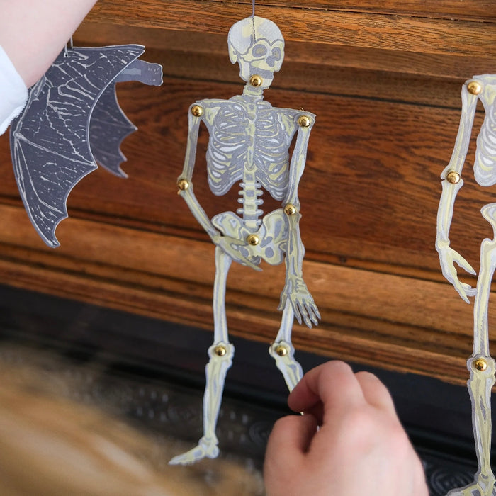 Dancing Skeletons Paper Ornaments