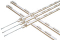 Dare Step - In Poly Fence Posts, UV - Resistant, 48" & 63", 8 Wire Holders, Electric Fencing, Livestock, for Poly Wire & Tape - D4AE - 63"L - White - Box of 30 - 1