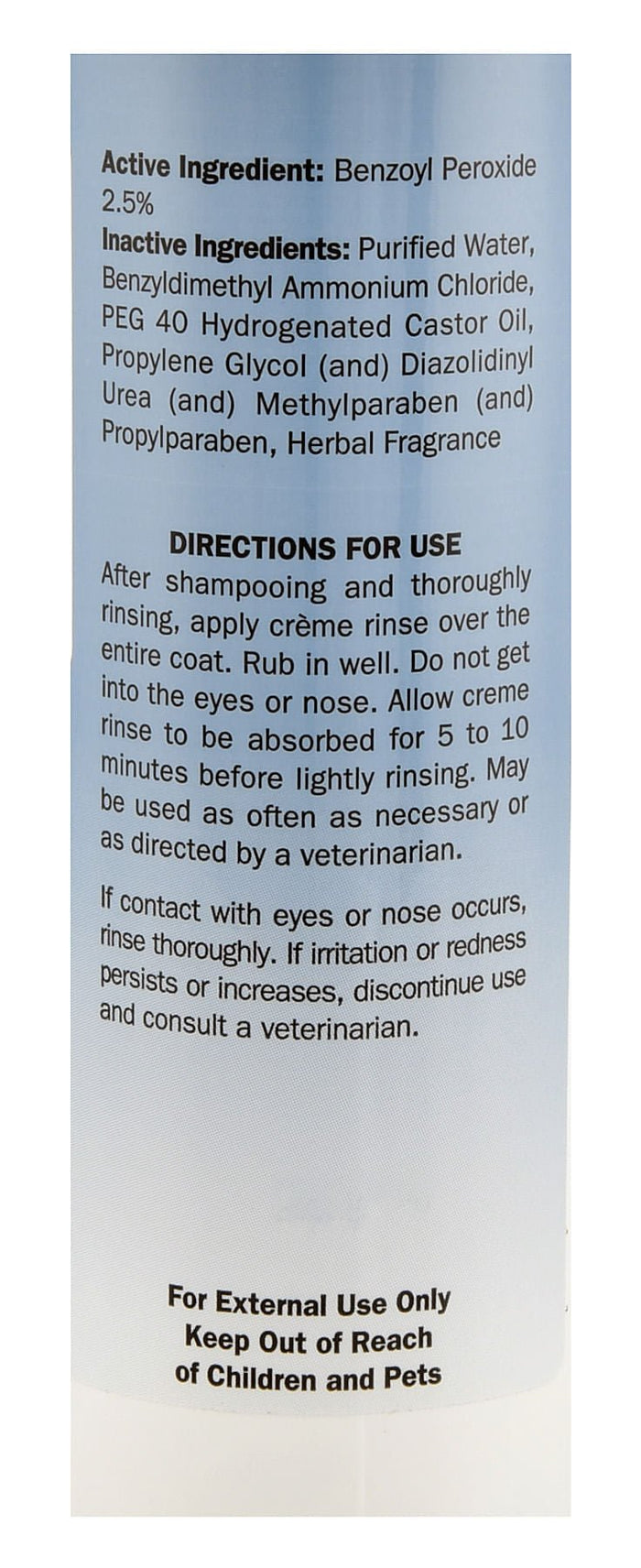 Davis Benzoyl Peroxide Creme Rinse - DAV1AW - 12 oz - 2