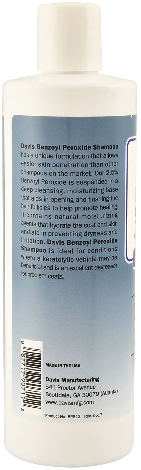 Davis Benzoyl Peroxide Pet Shampoo - DDB2 - 12 oz - 2