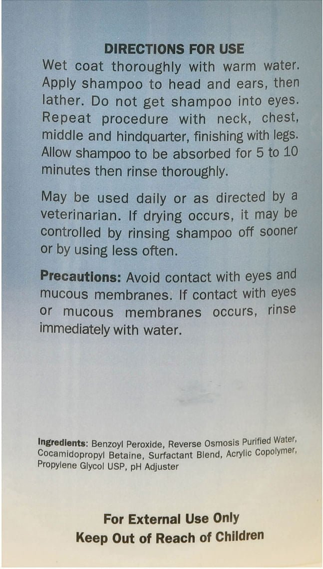 Davis Benzoyl Peroxide Pet Shampoo - DDB1 - Gallon - 5