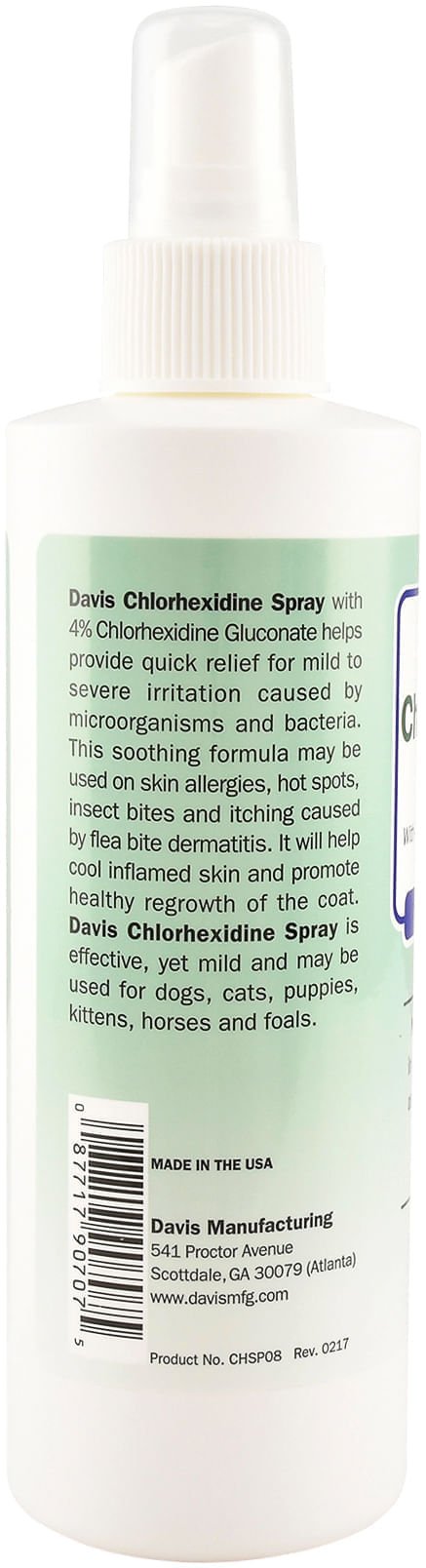 Davis 4% Chlorhexidine Spray, 8 oz - DAVC5 - 3