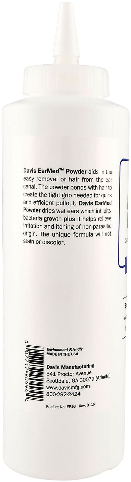 Davis EarMed Powder, 16 oz - DAVEA - EarMed Powder, 16 oz - 3