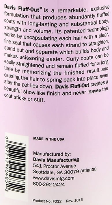 Davis Fluff - Out - DAVRM - 32 oz - 3