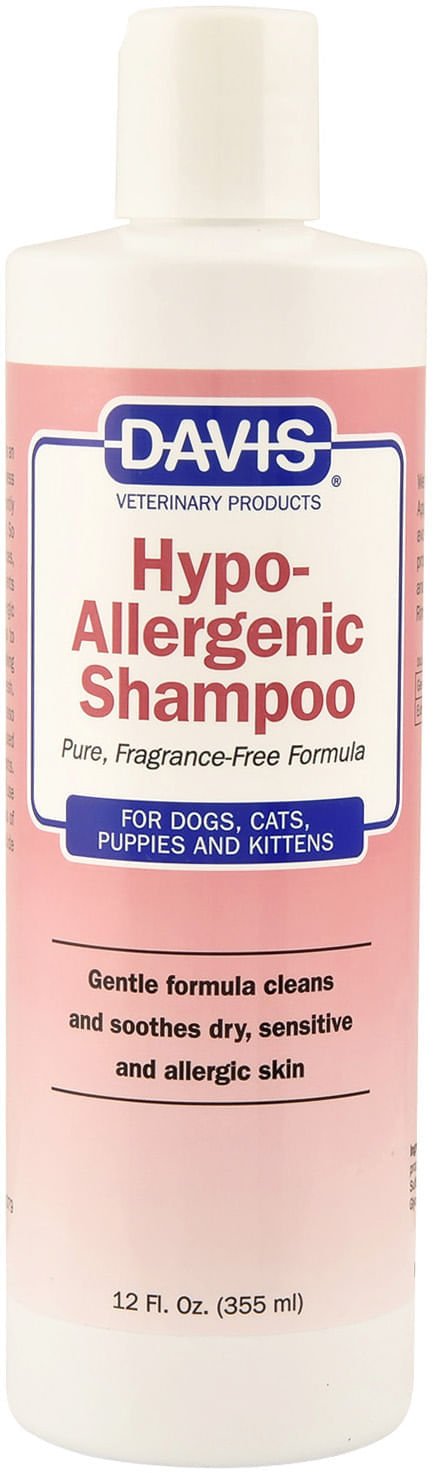 Davis Hypoallergenic Shampoo for Dogs and Cats - DAVHA - Hypoallergenic Shampoo, 12 oz - 1