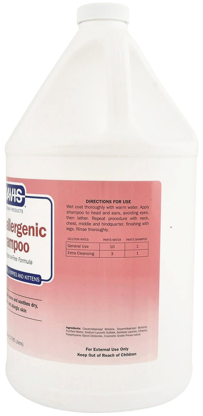 Davis Hypoallergenic Shampoo for Dogs and Cats - DAVHB - Hypoallergenic Shampoo, gallon - 8