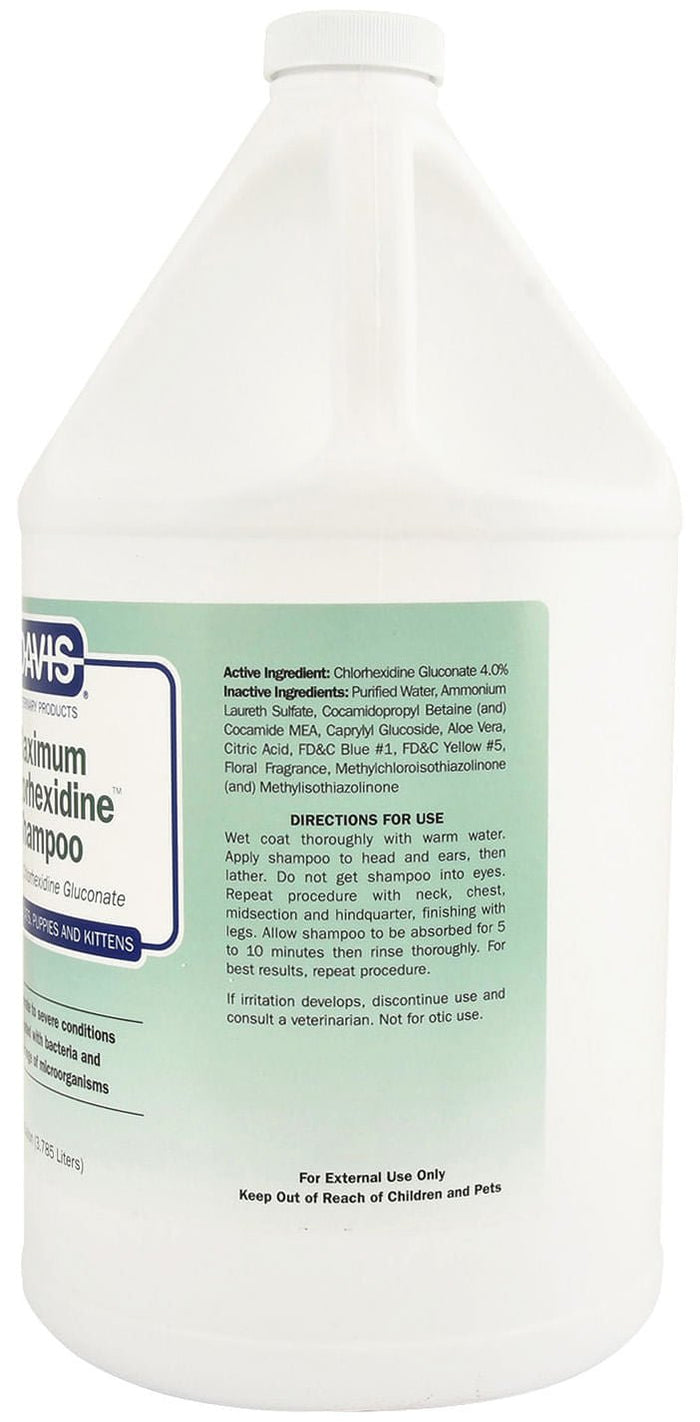 Davis Maximum Chlorhexidine (4%) Pet Shampoo - DAVC1 - Gallon Maximum (4%) Chlorhexidine Shampoo - 2