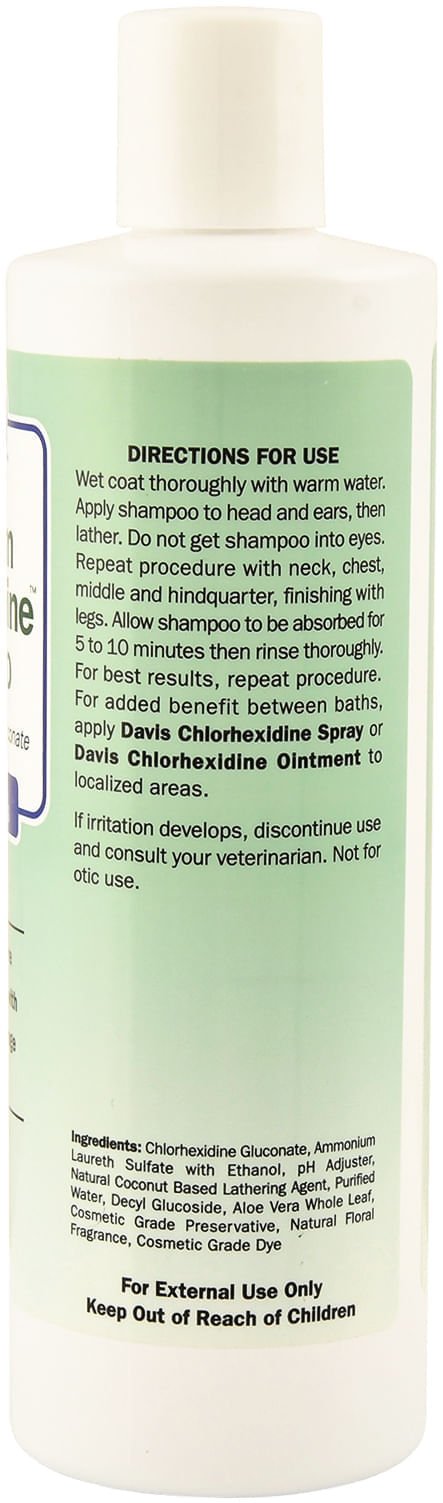 Davis Maximum Chlorhexidine (4%) Pet Shampoo - DAVC2 - 12 oz Maximum (4%) Chlorhexidine Shampoo - 6