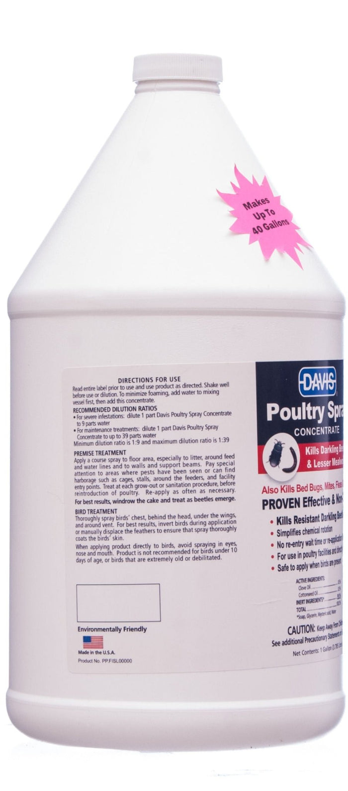 Davis Poultry Spray Concentrate, Gallon - DAVBA - 3
