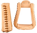 Deep Roper Stirrups, Leather, Pair - J5SC - Leather - 1