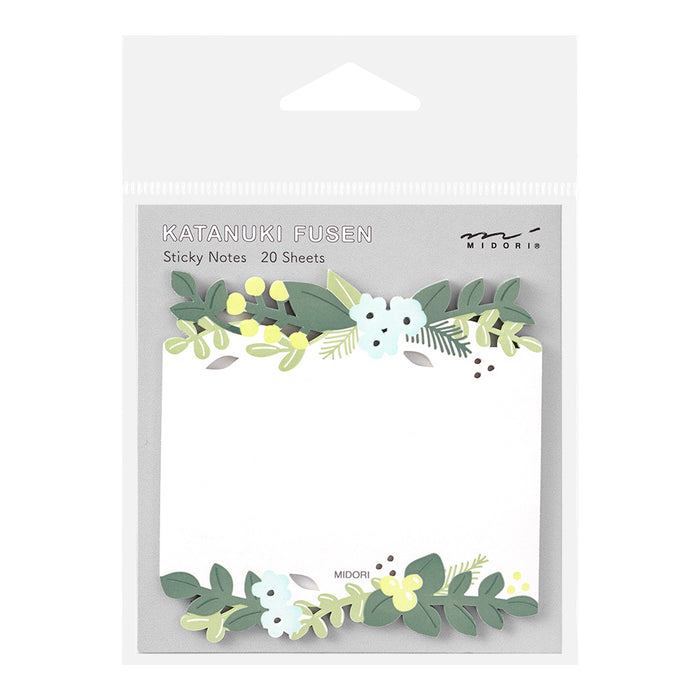 Die-Cut Sticky Note | Leaves