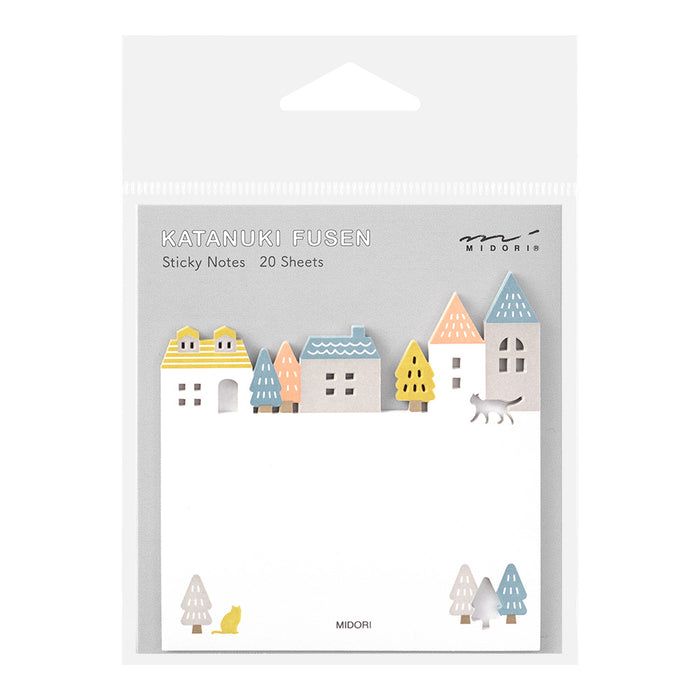 Die-Cut Sticky Note | Town