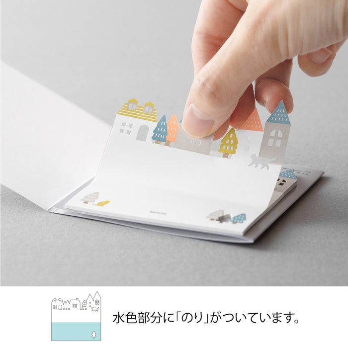 Die-Cut Sticky Note | Town