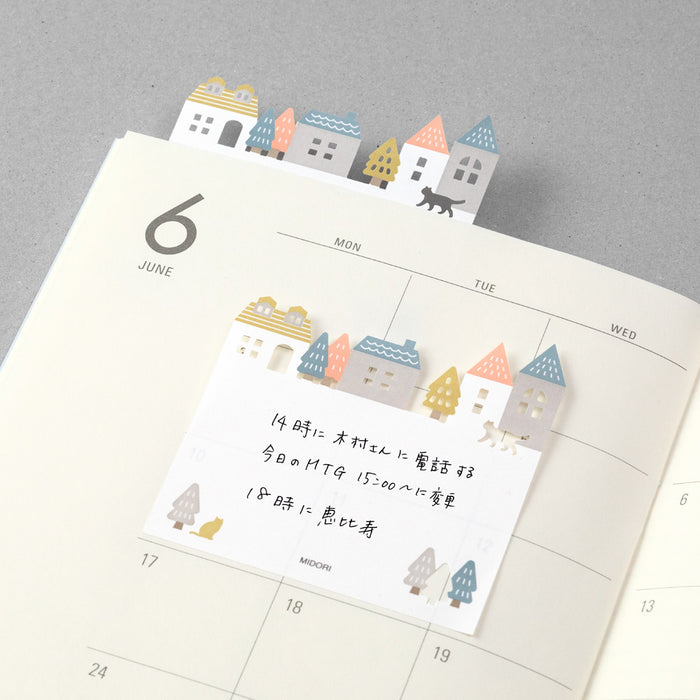 Die-Cut Sticky Note | Town