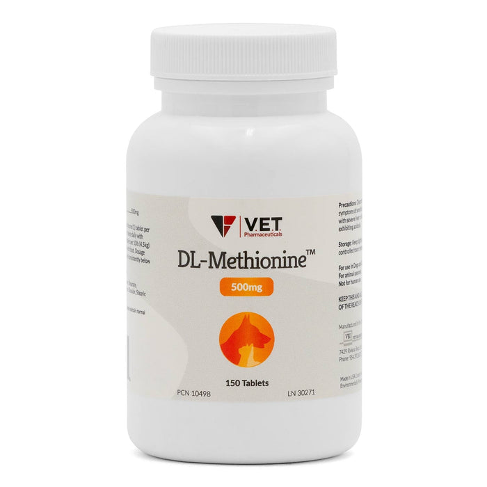 DL Methionine Tablets Urinary pH Support for Dogs & Cats - VB18 - 500mg - 150ct - 4