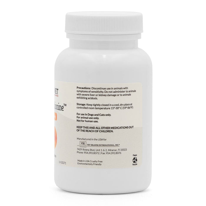 DL Methionine Tablets Urinary pH Support for Dogs & Cats - VB18 - 500mg - 150ct - 6
