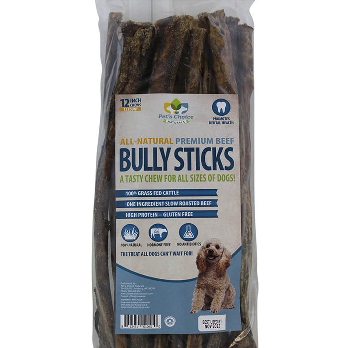 Dog Bully Sticks Premium All Natural Dog Pizzle Chews, 12" - 031CW12-PZ12 - 12pk - 4