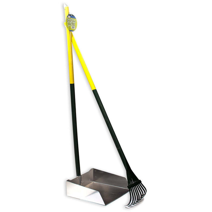 Dog Rake & Scooper Set for Pet Waste Pick - up - 39XY - Large - 8