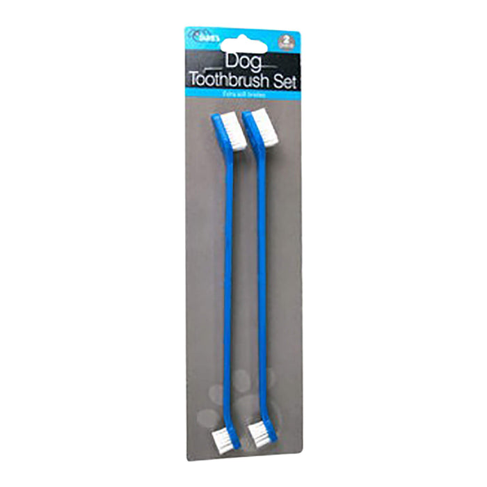 Dog Toothbrush Set, 2 pk - KL21J - Blue - 2pk - 1