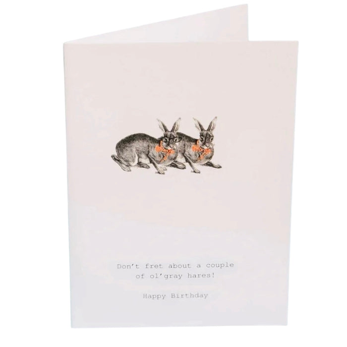 Don't Fret (Grey Hares) | Card