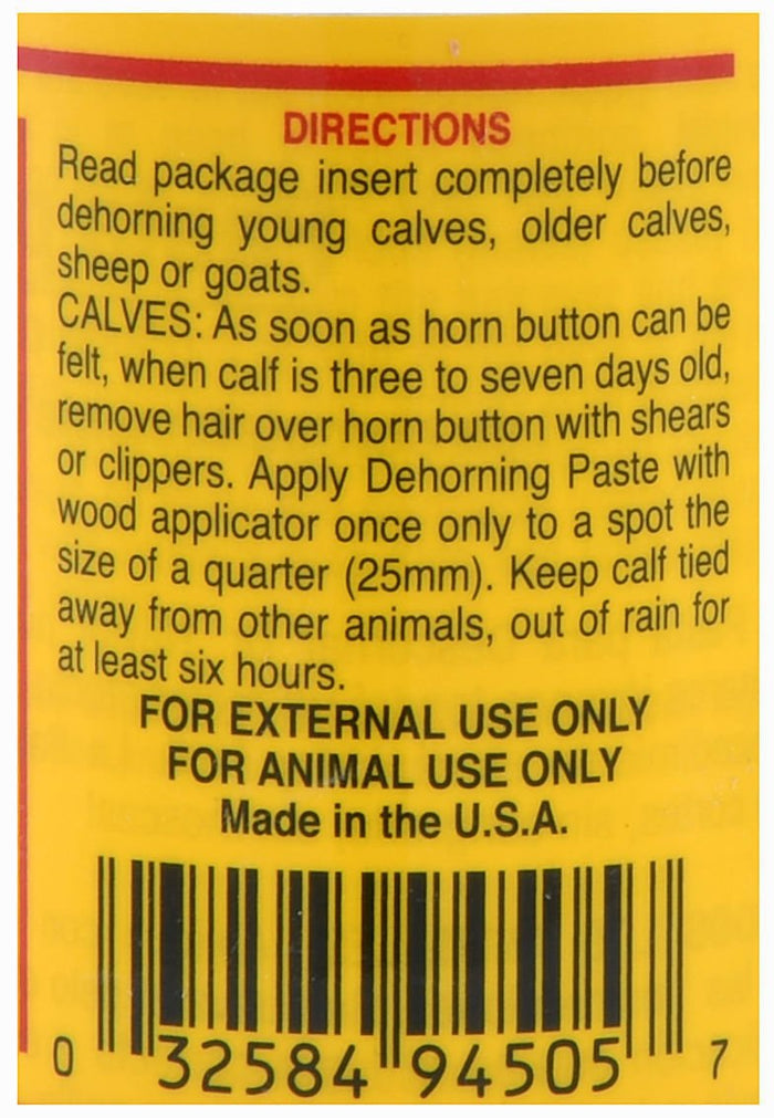 Dr. Naylor Dehorning Paste – Humane Goat & Cattle Horn Prevention, 4 oz - D1D1 - 2