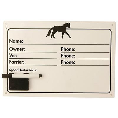 Dry - Erase Horse Nameplate Set - KVHV - 1