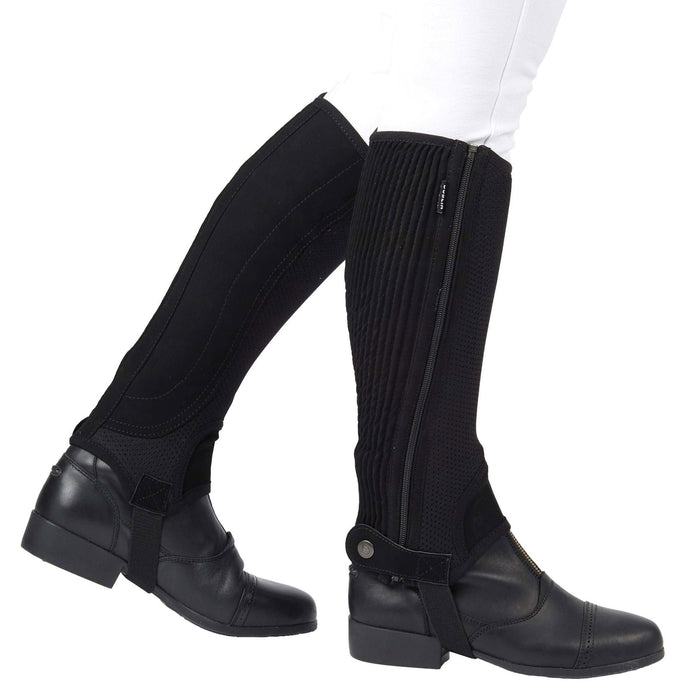 Dublin Easy Care Mesh Women's Half Chaps - 0VDC2 - Black - XSmall - 1