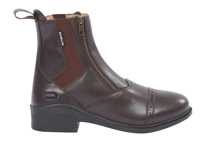 Dublin Evolution Double Zip Front Paddock Boots, Brown - 0V3CZ - 6 - 4