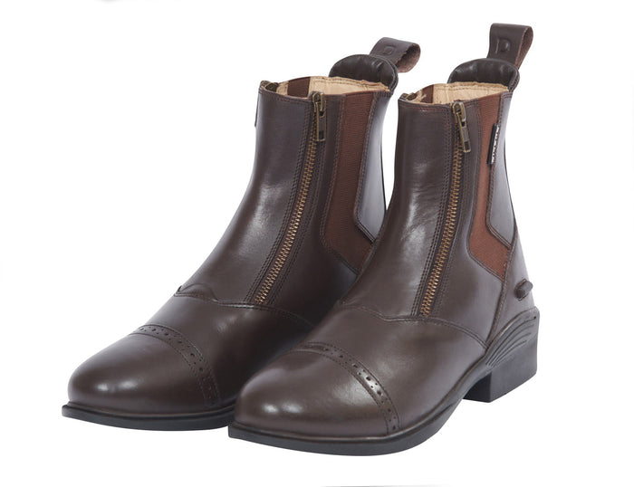 Dublin Evolution Double Zip Front Paddock Boots, Brown - 0V3CZ - 6 - 8