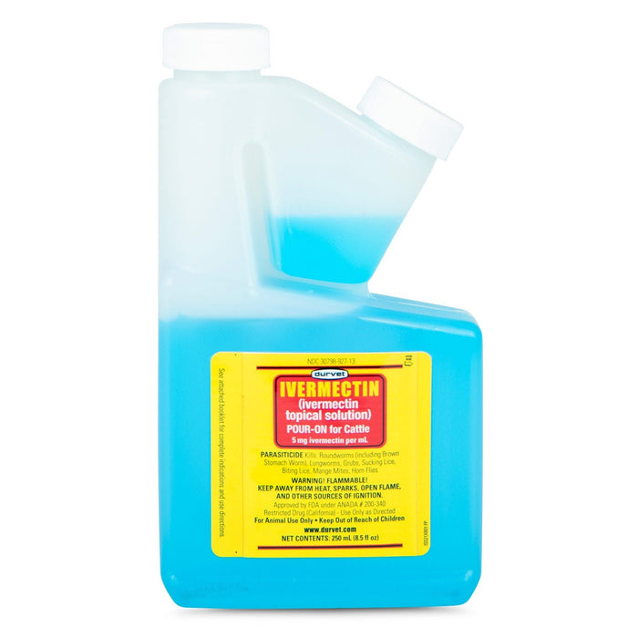 Durvet Ivermectin Pour - On Wormer - 7VV5 - 250 mL - 3