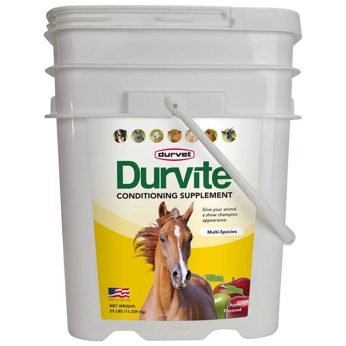 Durvite Multi-Species Conditioning Supplement, 25 lbs - 7VUX - Apple - 25 lbs - 1