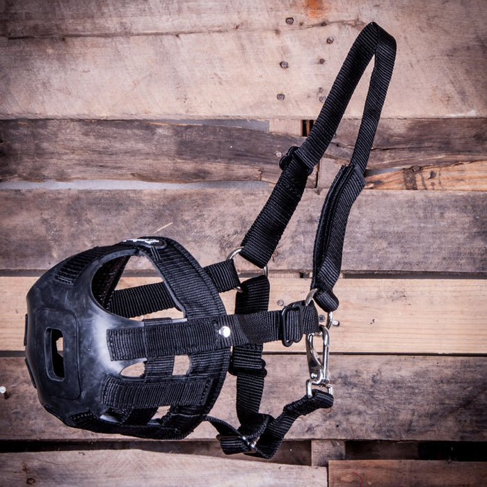Easy Breathe Grazing Muzzle for Horses, Black - JTI1A - Mini - 3