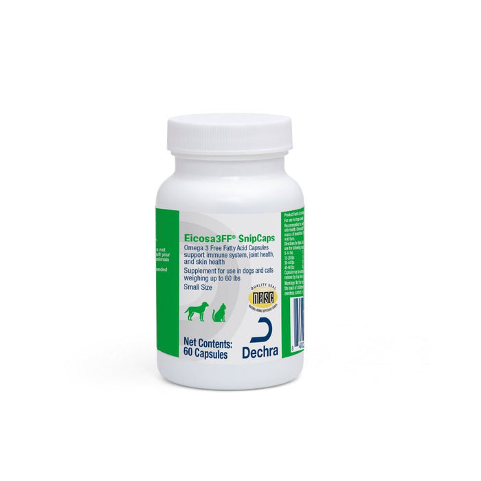 Eicosa3FF SnipCaps Omega 3 Capsules for Dogs & Cats - 015DP-FFACS60 - Small Dogs & Cats Under 60 lbs - 60 Count - 1