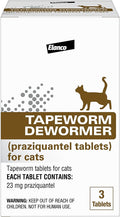 Elanco Tapeworm Cat Dewormer, 3 tablets - E8BC - 1