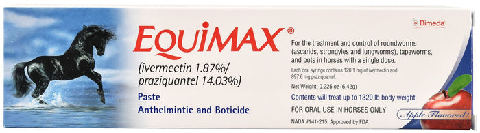 Equimax Horse Wormer Paste, Apple Flavored - N2E4 - Single Pack - 1