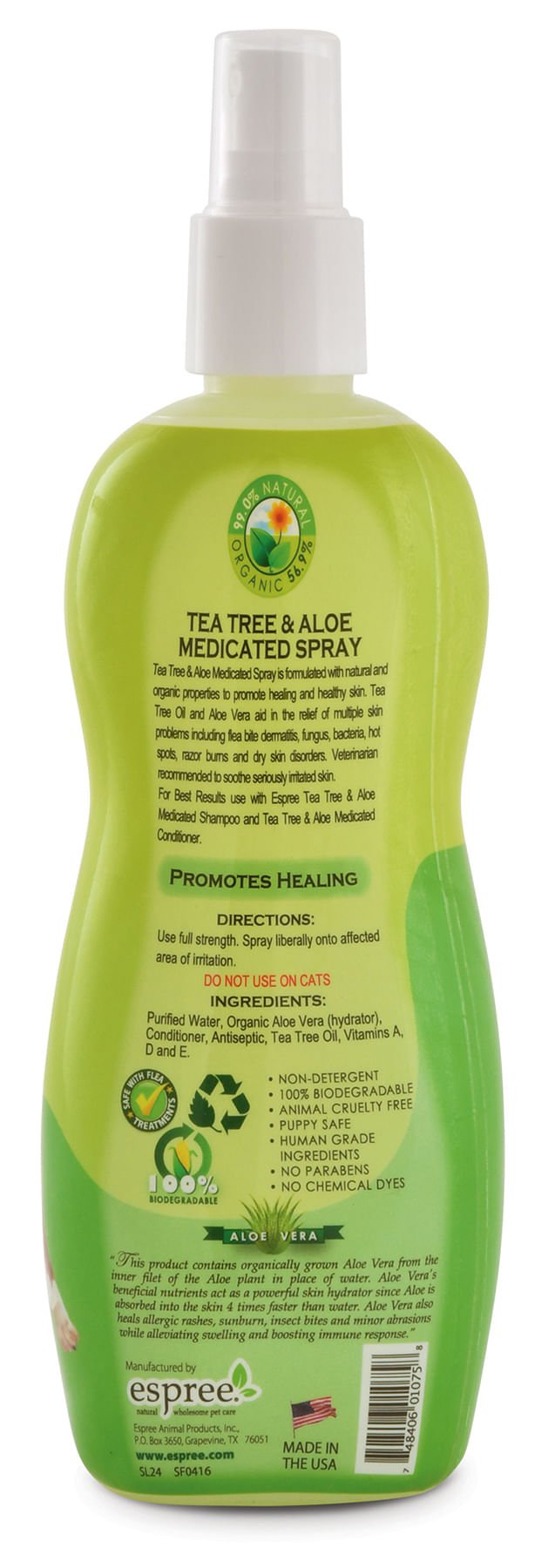 Espree Tea Tree & Aloe Medicated Spray, 12 oz - ENBA - 2