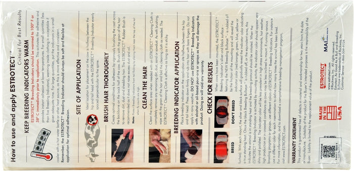 ESTROTECT Cattle Breeding Indicator, 50 pk - AHIAD - 50 Pack - 2