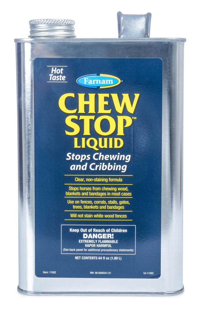 Farnam Chew Stop Hot Cinnamon Chewing/Cribbing Deterrent - FAC6 - 1/2 gallon Chew Stop, (liquid) - 1