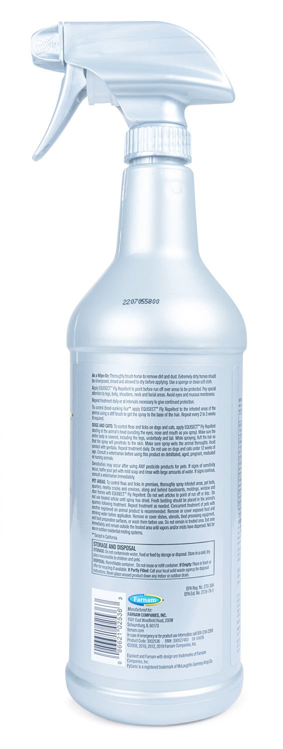 Farnam Equisect Water - Based Botanical Fly Repellent with Herbal Scent for Horses, Dogs and Cats - FA5A - EquiSect Fly Repellent, 32 oz - 3