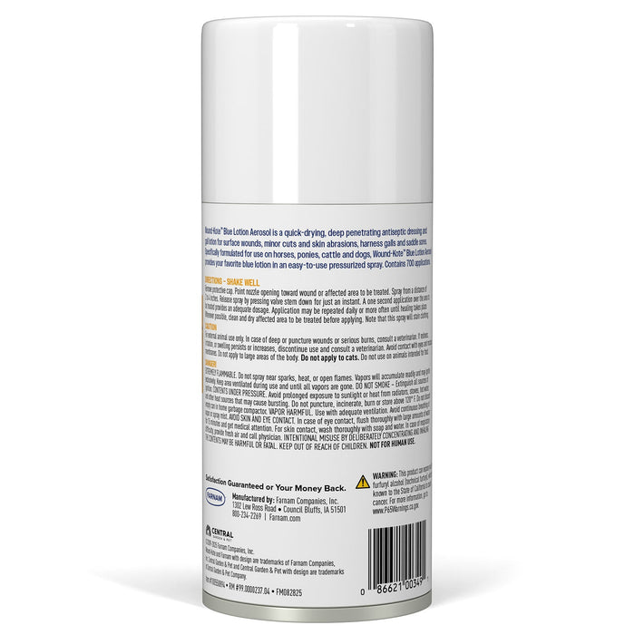 Farnam Wound - Kote Blue Lotion Spray Wound Dressing, 7 oz - FA5E - 7 oz - 2