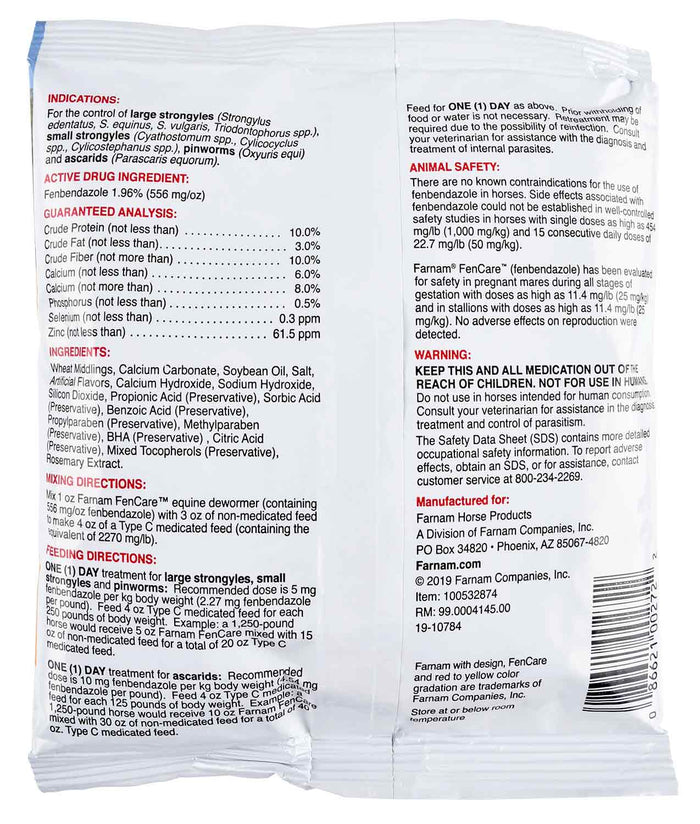 FenCare Horse Dewormer - FAMV - 2