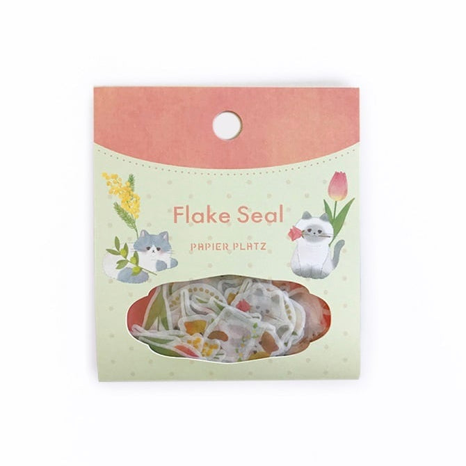 Flower &  Cat Flake Seal