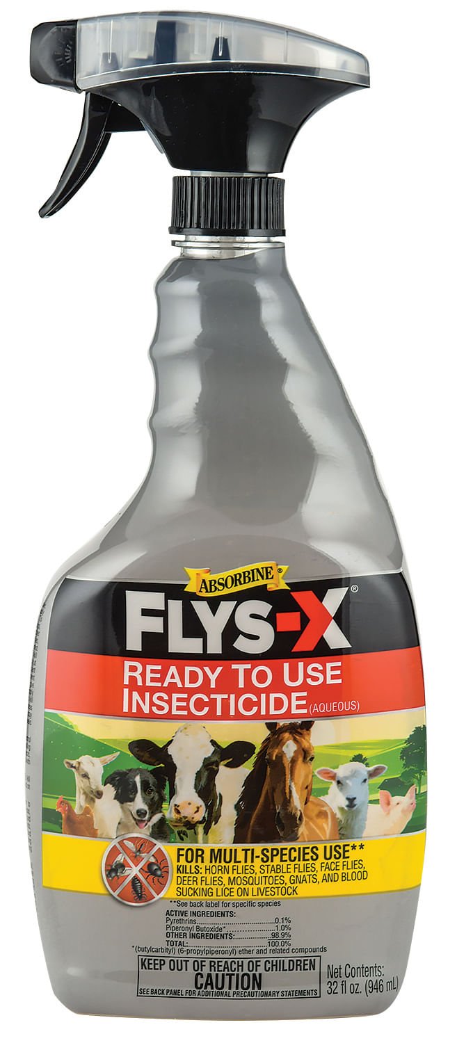 Flys - X Ready To Use Insecticide for Livestock - Y1AH - 32 oz Flys - X RTU - 1
