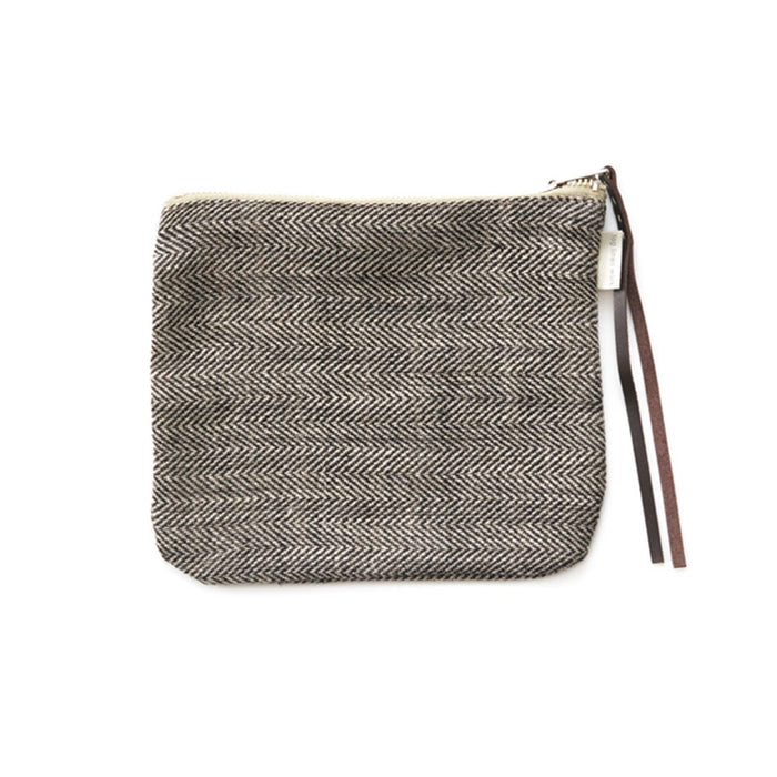 Fog Linen Canna Pouch | Herringbone