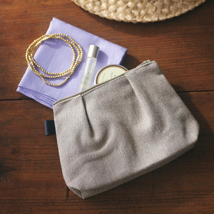 Fog Linen Natural Pouch - Seg