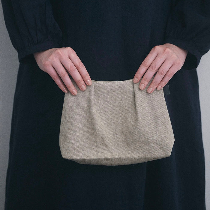 Fog Linen Natural Pouch - Seg