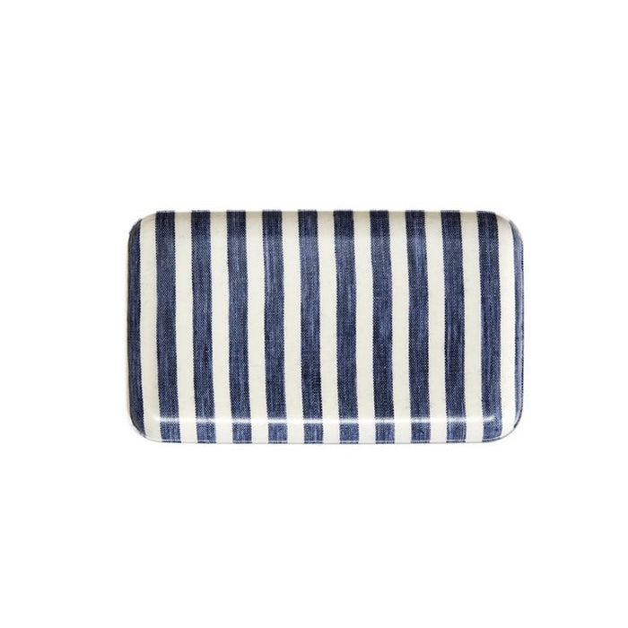 White Blue Stripe