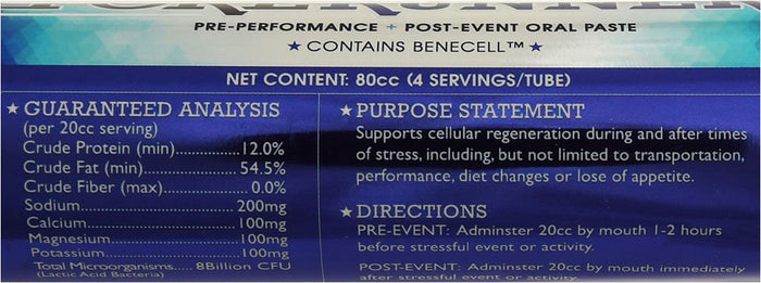 ForeRunner Equine Performance Paste, 80cc – Stamina, Electrolytes & Recovery Support - FFE1B - 2